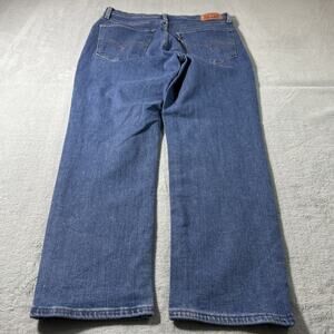 Y2k 2000s Levis 724 Straight Crop Jeans Womens 30x25 High Rise Hamilton Causal